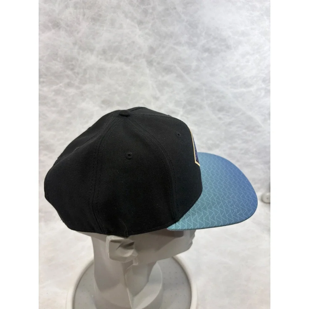 Marvel Black Panther Wakanda Forever Snapback Hat Bioworld Black Blue Purple OS